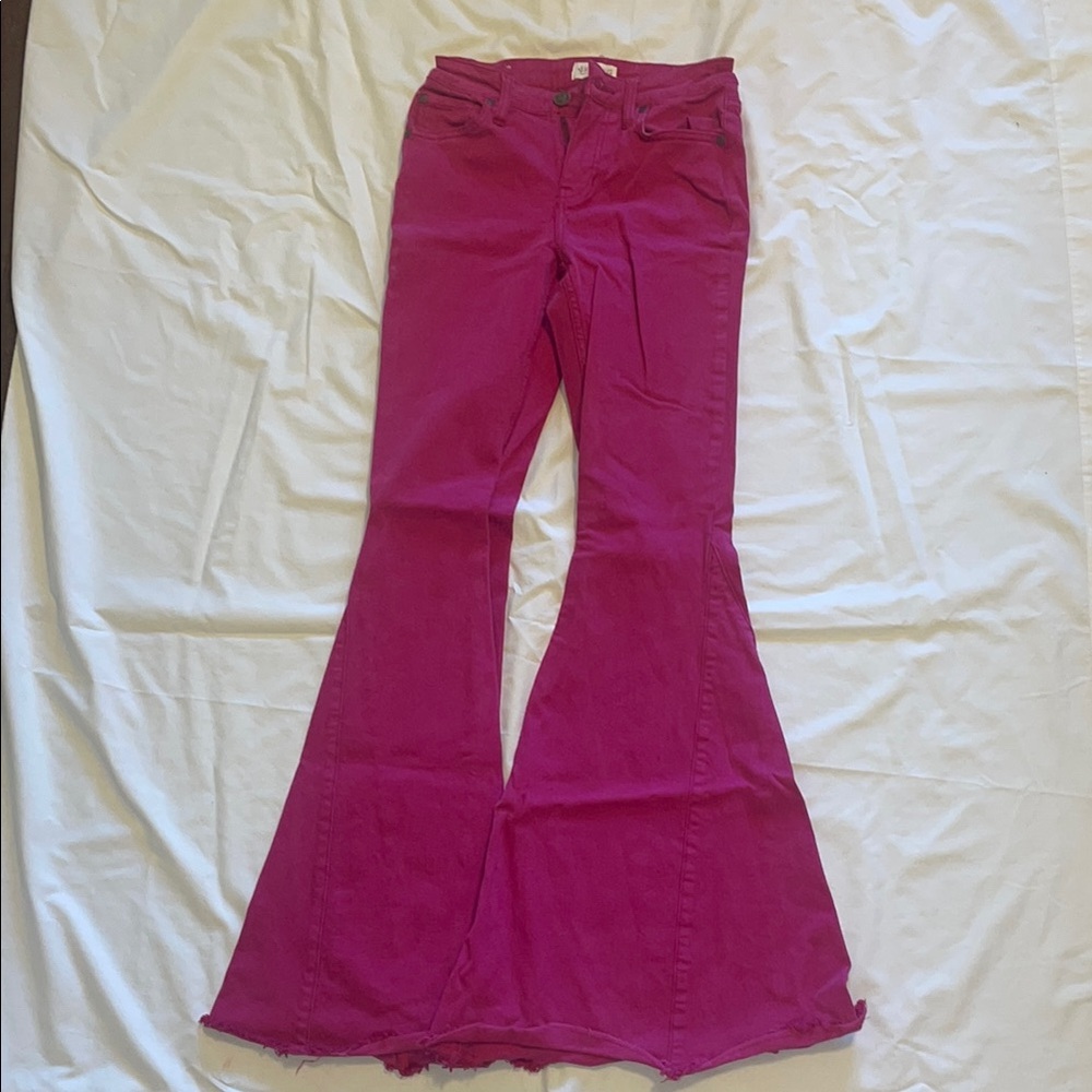 Shyanne Bold Magenta Bootcut Jeans